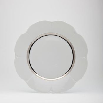 Royal Limoges Fleur't Shiny Platinum Dinner Plate - Image 2