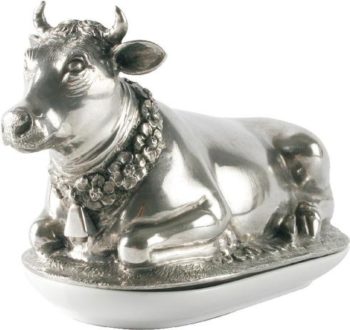 Vagabond House Mabel the Cow Butter Dish 8.5"Lx4"W - Image 2