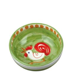 Vietri Campagna Gallina Olive Oil Bowl 4"D