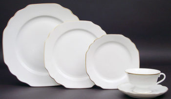 Pickard China Georgian Gold Butter Plate 6.75"D