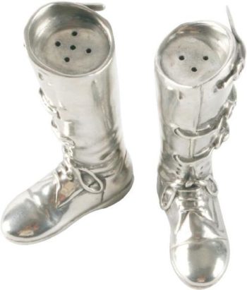 Vagabond House Riding Boots Salt & Pepper 3.75"H