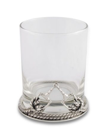 Vagabond House Bit Double Old Fashion Glass Set/4 3.25"W x 4.25"T