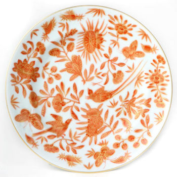 Mottahedeh Sacred Bird & Butterfly B & B Plate 6.75"
