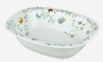 Raynaud Wing Song Open Vegetable Dish 9.4" L x 7.5" W