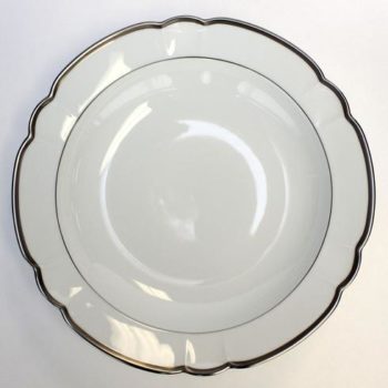 Robert Haviland & C. Parlon Colette Platinum Deep Round Dish 12"D