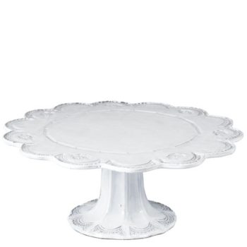 Vietri Incanto Lace Large Cake Stand
