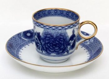 Mottahedeh Imperial Blue Espresso Cup and Saucer