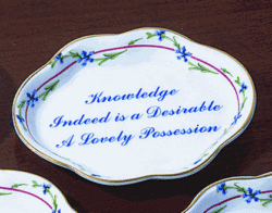 Mottahedeh Knowledge Verse Tray 4.5"L