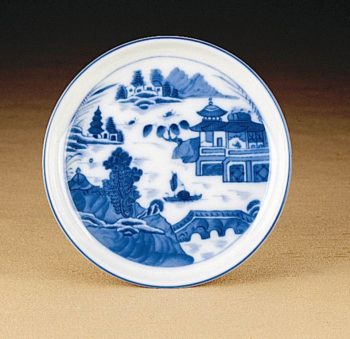 Mottahedeh Blue Canton Coaster Large, 4.5"D