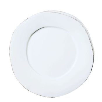 Vietri Lastra White Dinner Plate 12"D