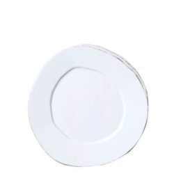 Vietri Lastra White Salad Plate 8.75"D