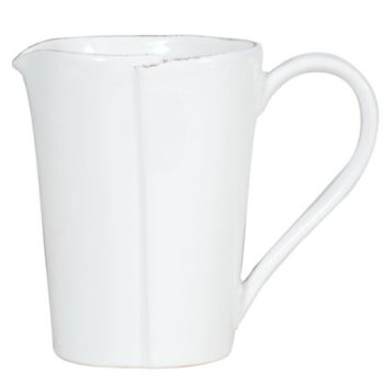 Vietri Lastra White Pitcher 7'H