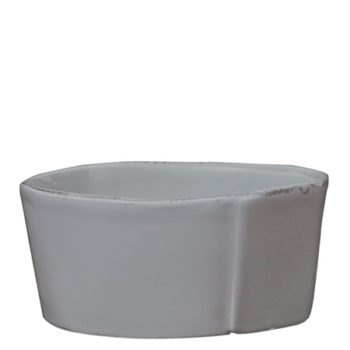 Vietri Lastra Gray Medium Serving Bowl 8.5"D, 3.5"H