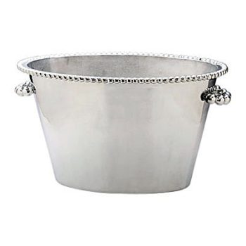 Mariposa String of Pearls Double Ice Bucket 17.5"L x 12.5"W x 10.5"H