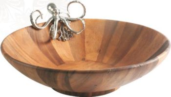 Vagabond House Octopus Salad Bowl 16"W x 4.5" H - Image 2