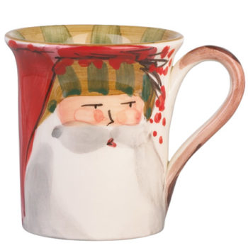 Vietri Old St. Nick Mug - Striped Hat