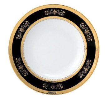 Deshoulieres Orsay Black Dessert Plate