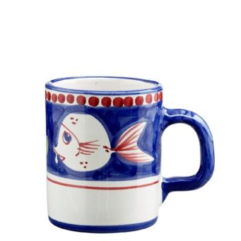 Vietri Campagna Pesce Mug 3.5" H, 12 oz