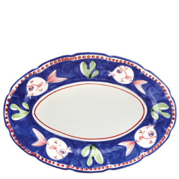 Vietri Campagna Pesce Oval Platter 16"L x 11.5"W