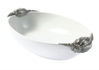 Vagabond House Marine Life Stoneware Serving Dish 12.5"L x 9.5"W x 4.75"H
