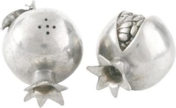 Vagabond House Pomegranate Salt & Pepper 1.75"W x 2.5"L