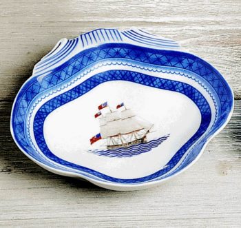 Mottahedeh American Ships Constitution Shell Dish - Image 2