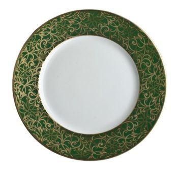 Raynaud Salamanque Gold & Green Salad Plate 7.75" D