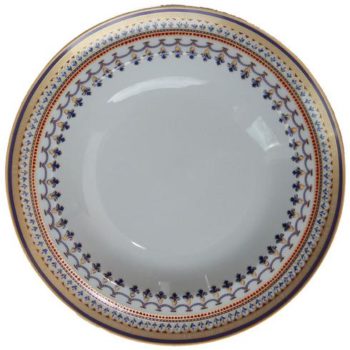 Mottahedeh Chinoise Blue Rim Soup Plate