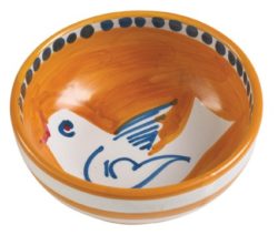 Vietri Campagna Uccello Olive Oil Bowl 4" D