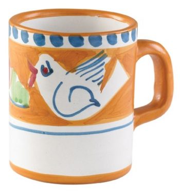 Vietri Campagna Uccello Mug 3.5" H, 12 oz