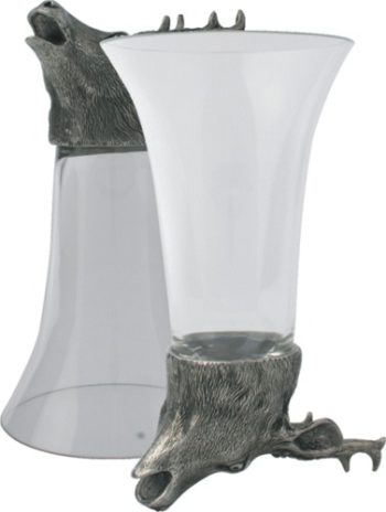 Vagabond House Stag Stirrup Cup  3.1" W x 5.5"H