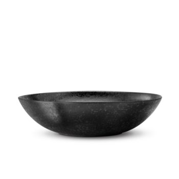 L'Objet Alchimie Black Coupe Serving Bowl 16"D x 4"H