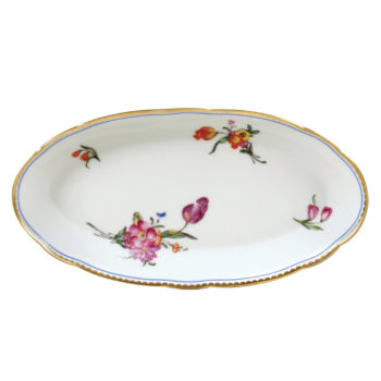 Bernardaud A La Reine Relish dish 9"x 5"