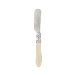 Vietri Aladdin Brilliant Ivory small spreader 5.75"L