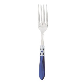 Vietri Aladdin Brilliant Blue Serving Fork 10"L