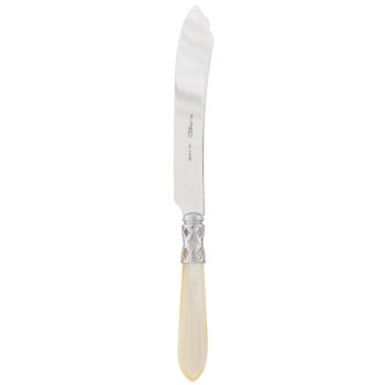 Vietri Aladdin Brilliant Ivory Cake Knife 10.25"L