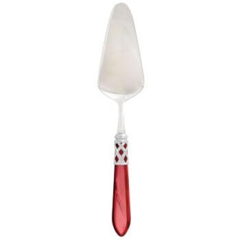Vietri Aladdin Brilliant Red Cake Knife 10.25"L