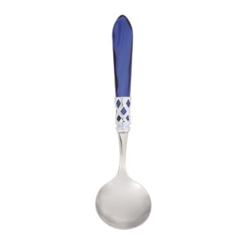 Vietri Aladdin Brilliant Blue Sauce Ladle 8"L