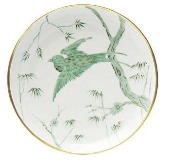 Pinto Paris Envol Green Bird Dinner Plate 10.25"