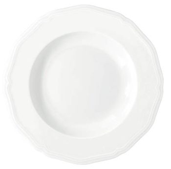 Raynaud Argent White French Rim Soup 9.1" D