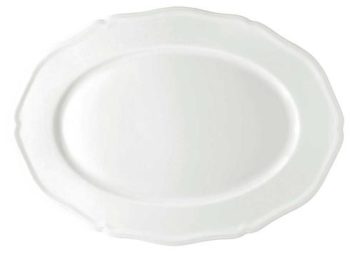 Raynaud Argent White Small Oval Dish 13.8" x 9.4"