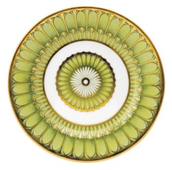 Deshoulieres Arcades Green Bread & Butter Plate