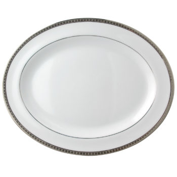 Bernardaud Athena Platinum Oval platter 13"