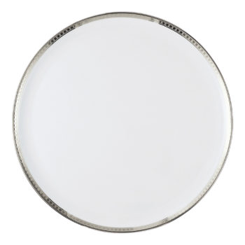Bernardaud Athena Platinum Tart platter - round 13"