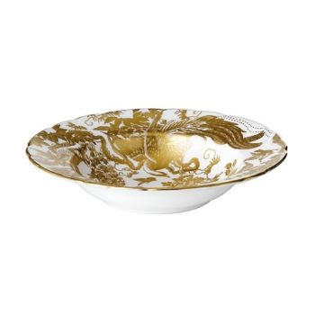 Royal Crown Derby Gold Aves Rim Soup 8.5"