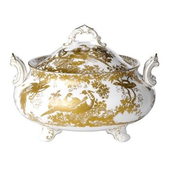 Royal Crown Derby Gold Aves Soup Tureen Stand