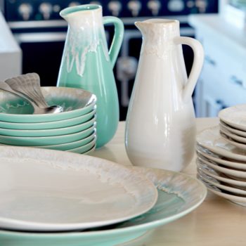 Casafina Taormina Oval Platter Aqua 16.25"L x 13"W - Image 2