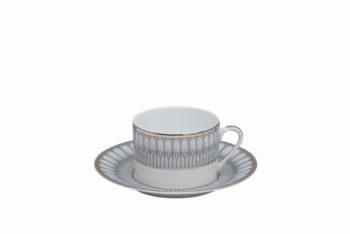 Deshoulieres Arcades Grey & Platinum Tea Cup