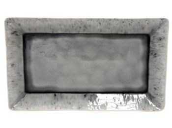 Costa Nova Madeira Gray Rectangular Tray 16"L x 9.5"W