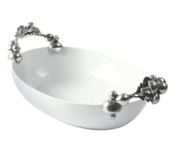 Vagabond House Vegetable Garland Porcelain Dish 16.5" L x 10.5" W x 3" H